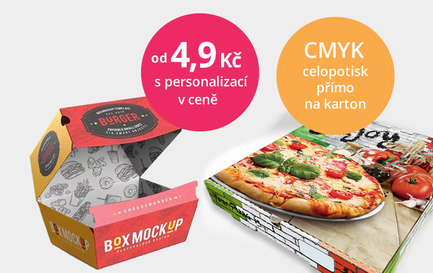 Krabice na  pizzu s vlastním potiskem